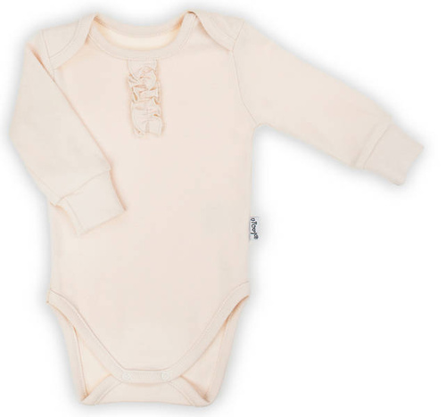 Body z długim rękawem 163633 "Magia Świąt" Nicol - beżowy/ falbanka