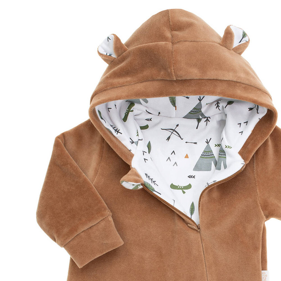 141294 Nicol Pajacyk welurowy z podszewką