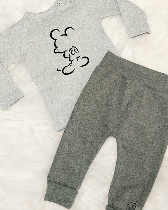 "Julek" Bambarillo Spodnie niemowlęce granatowy