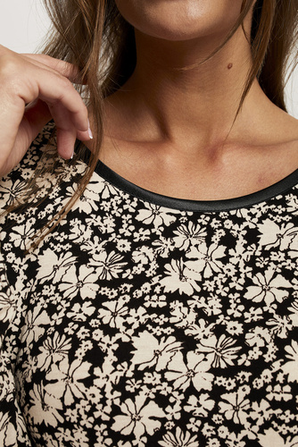 Gujana Damska koszula nocna długi rękaw Italian Fashion - druk