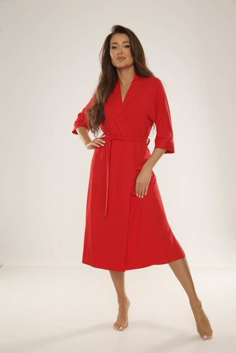 942 Visa Szlafrok Długi De Lafense - czerwony 589