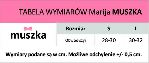 418W Black Star Muszka welurowa Marija - czarny