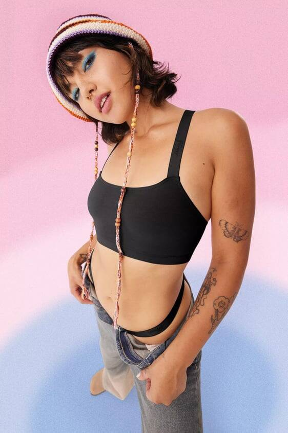 Casual Tiny tanga Figi Damskie Sloggi GO - black