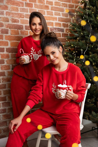 Sensis Harriet Piżama damska - czerwony