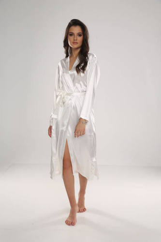 798 Classic szlafrok damski Forex - perłowy