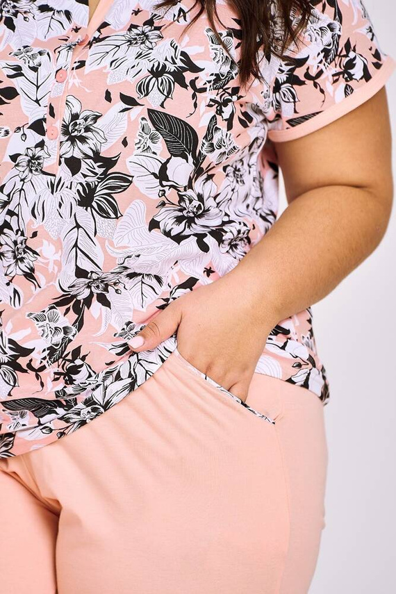 3131/3166 Lana Piżama damska Taro morelowy