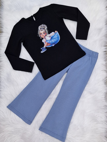 Sweet Girl Bluzka długi rękaw Bambarillo czarny