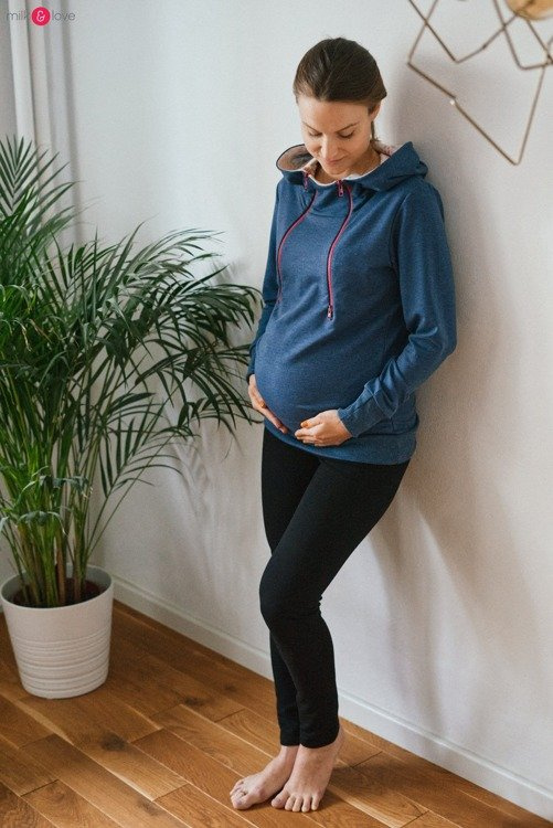 Bluza do karmienia Milk Please Milk&Love niebieski melanż