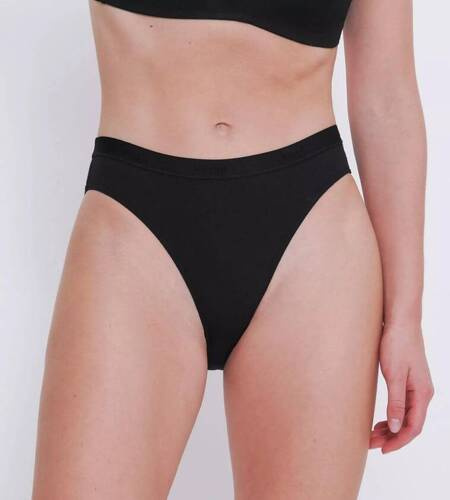 Casual High leg Figi Damskie Sloggi GO - black