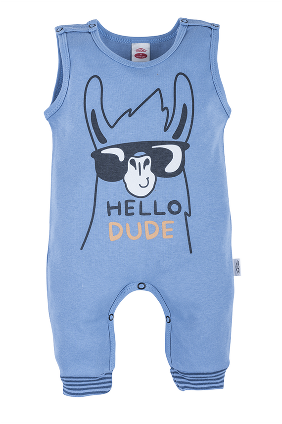 "Hello Dude" Makoma Ogrodniczki niebieski