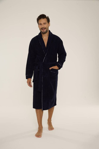 735 Manuele szlafrok męski De Lafense - granat