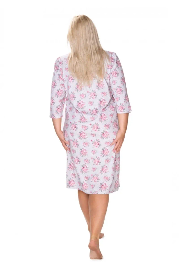 86306 Ingrid koszula nocna rozpinana Mewa kwiaty