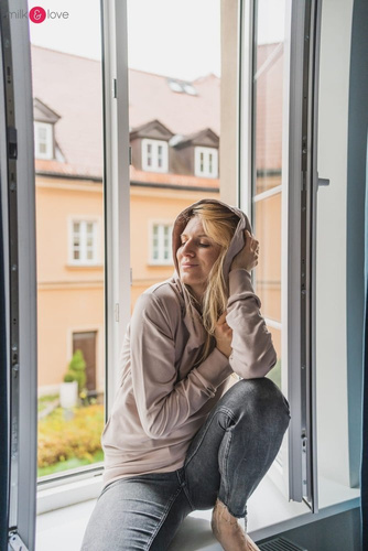 Milk Please Milk&Love bluza do karmienia beżowy