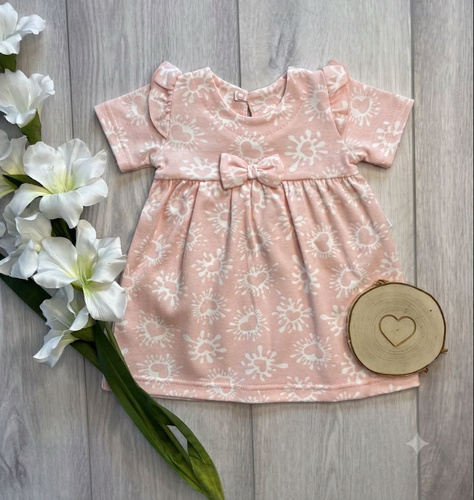 Mamatti SP502 – elegancka sukienka welurowa ecru dla dziewczynki