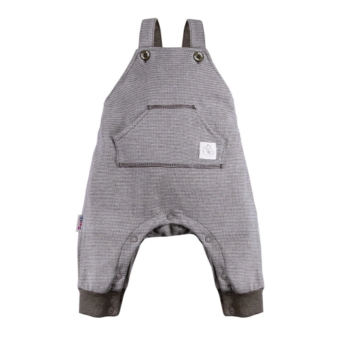 UNIQUE Ewa Klucze Ogrodniczki niemowlęce - grafit 