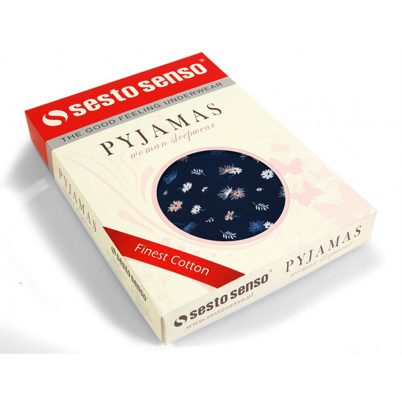 Julia Koszula nocna Sesto Senso granatowy/różowy