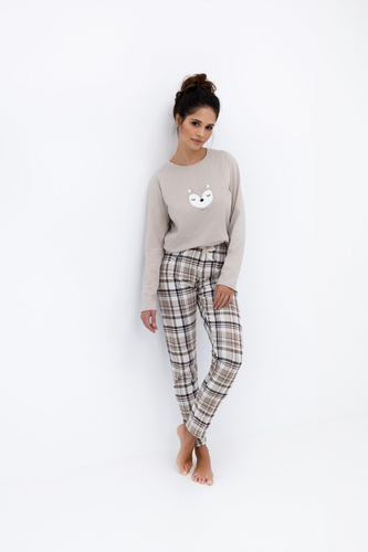 Tinsley Piżama damska Sensis – bawełniana, długa, w kratkę