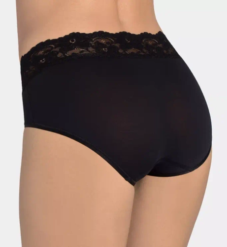 Romance Midi Figi Damskie Sloggi - black