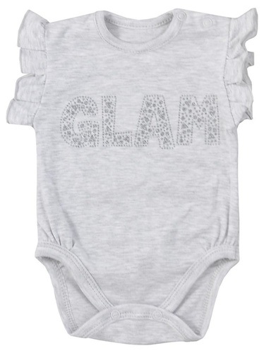 Bawełniane Body krótki rękaw "GLAM LATO" Koala-różowy