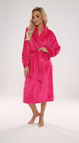 628 Abigail Długi Szlafrok damski Forex - malina 