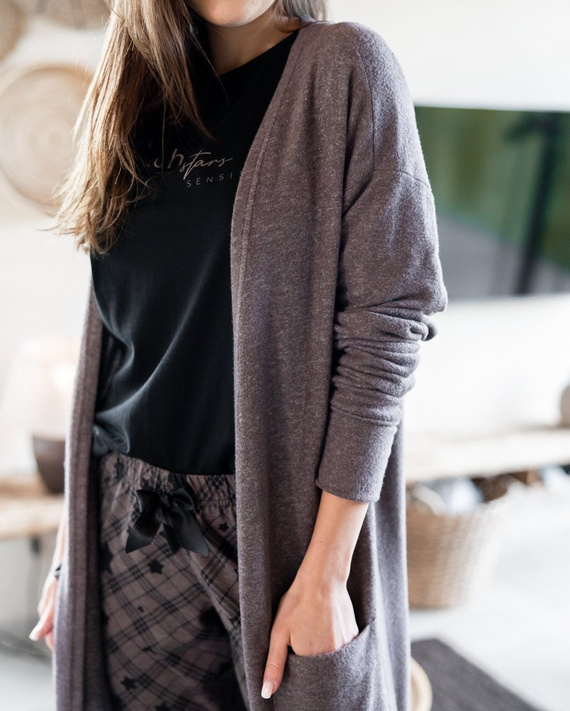 Sensis Reach For The Stars Piżama damska - czarny-brązowy