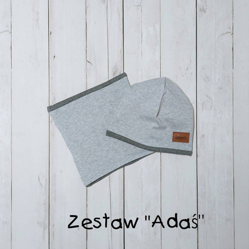 Zestaw Smile&Chill Bambarillo czapka + komin czarny