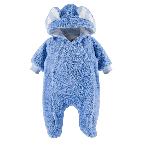 Mellow Eevi Pajac z kapturem - niebieski