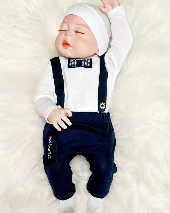 Szelki Bambarillo Body z długim rękawem czerwony