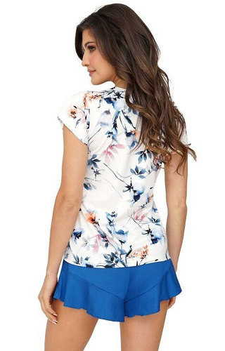 Astrid 1/2 Piżama damska Donna - cobalt