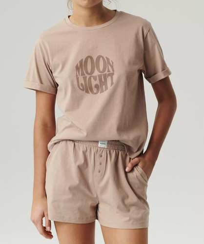 NLP-487 Piżama Damska  Atlantic- beżowy