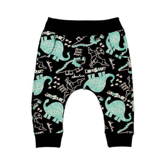 Spodnie dresowe 178272 "Dino" Nicol - czarny/turkusowy