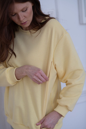 Milk Please Milk&Love bluza do karmienia masełkowy