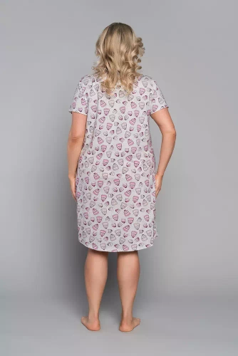 Dolce Italian Fashion Koszula nocna, do karmiernia, krótki rękaw - druk