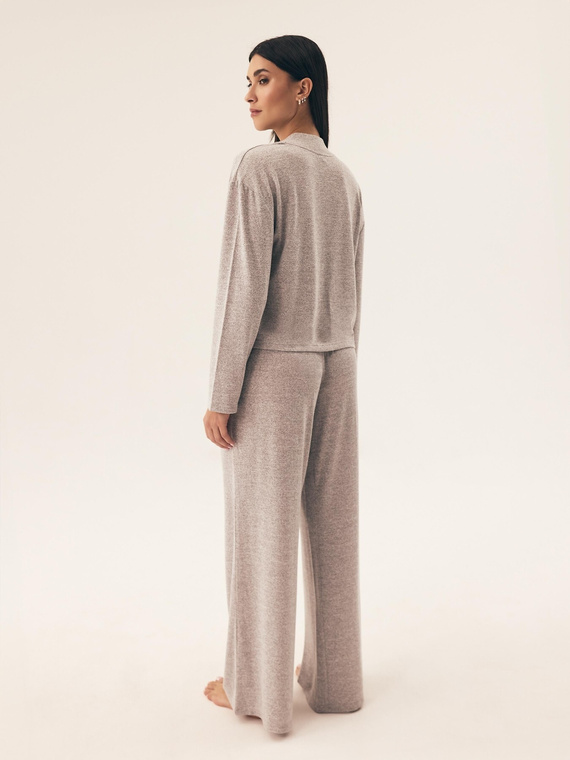 42024 Fudge Piżama Damska Henderson -jasny szary