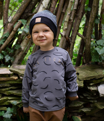 Le Tigre Pinokio Bluzka z nadrukiem - grafit druk