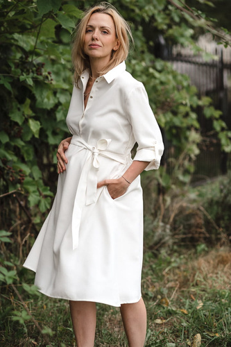 Milk Shake Milk&Love Sukienka do karmienia krótki rękaw zielona w groszki