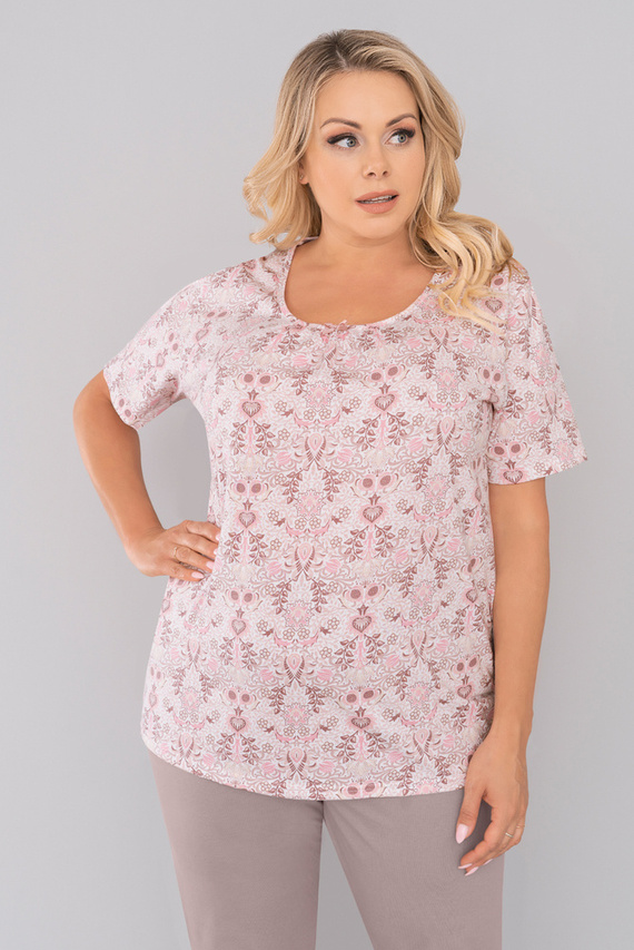 Kalmia Piżama Damska krótki rękaw, 3/4 spodnie Italian Fashion- druk