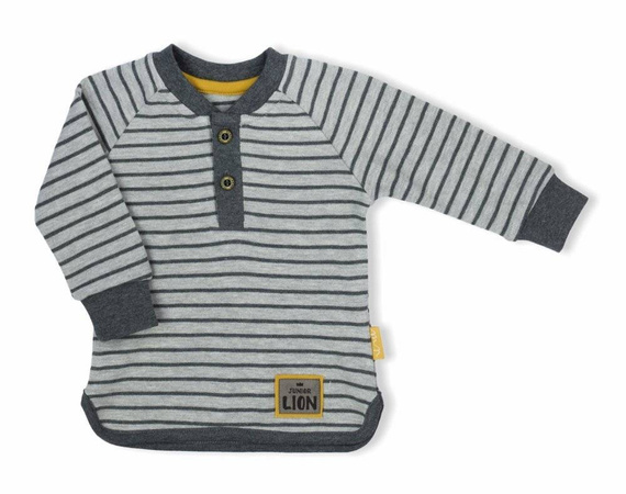 Bluzka z długim rękawem 173139 "Prince" Nicol - szary