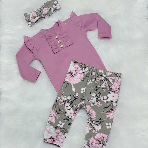 Renia Bambarillo Body z długim rękawem wrzosowy