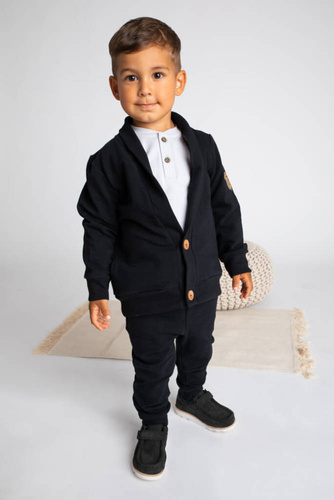 Bluza dresowa 169560 "Mix" Nicol - czarny