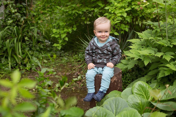 Bluza z kapturem "Stay Green" Pinokio - grafit druk