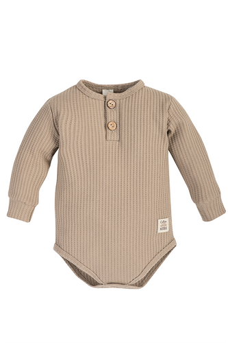 "Waffel Stone" Makoma Body polo z długim rękawem