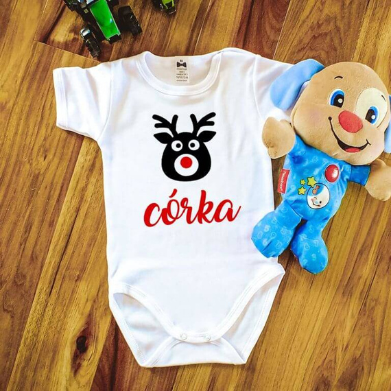 "MAMA TATA CÓRKA RENIFERY" Moocha zestaw koszulek świątecznych