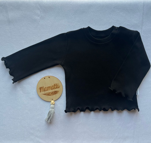 BI006 Mamatti Bluzka dziewczęca - czarny