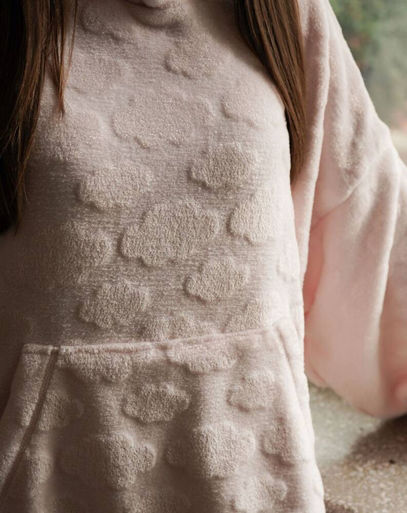 Runa Kocobluza damska z kapturem Italian Fashion - różowy