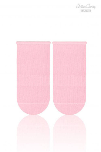 Skarpety niemowlęce Art.146 Cotton Candy Roll Top Steven - jasny róż