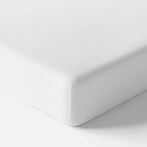 Eevi Prześcieradło dziecięce bawełniane - biały