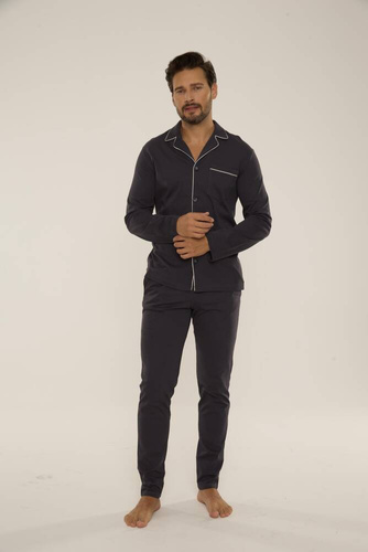 729 Norberto Piżama Męska De Lafense - grafit