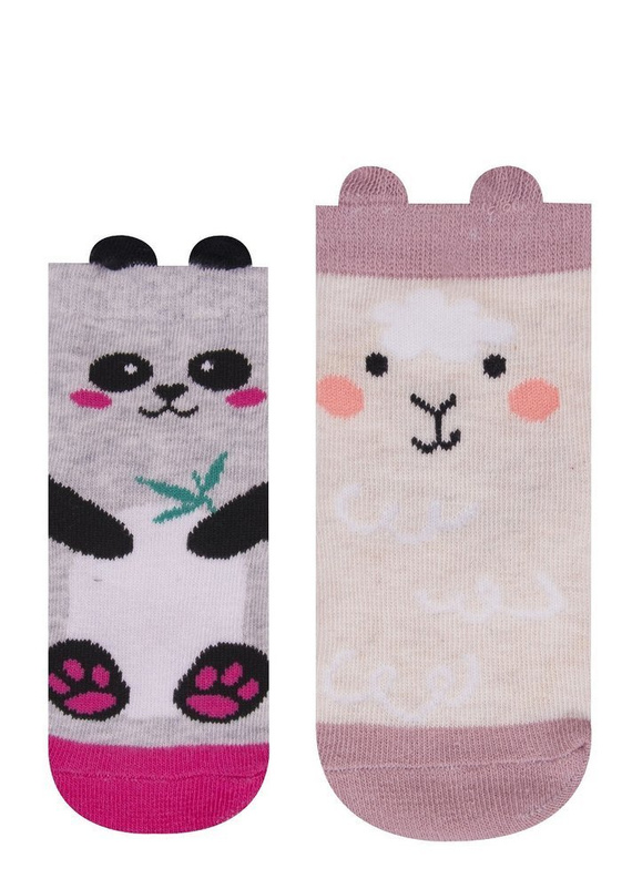 Skarpetki dla dziewczynki SKC/3D 10 Aplikacja YO! mix kolor