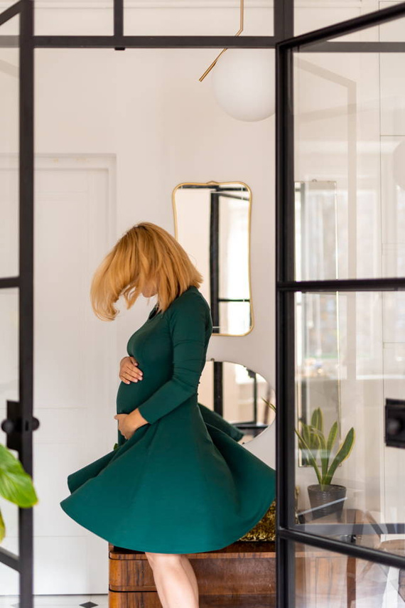 Mama Milk&Love Sukienka do karmienia butelkowa zieleń